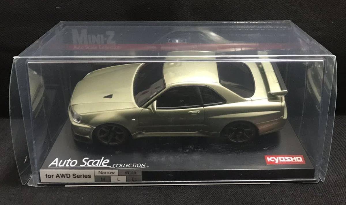 京商製ミニッツAWDGT-R R34V.specⅡニュル ミレニアムジェイド Amazon | 京商ミニッツ スカイライン GT-R V Spec Ⅱ Nur R34